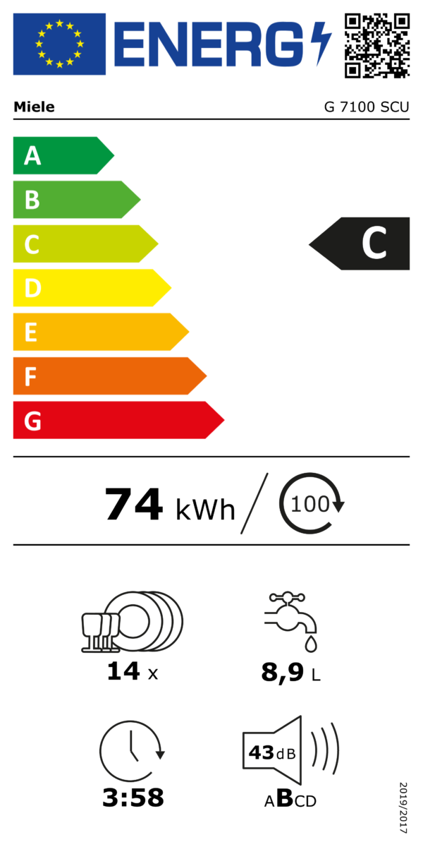 Miele G 7100 SCU Vaatwasser