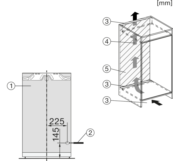 Miele K 7237 D Integreerbare koelkast
